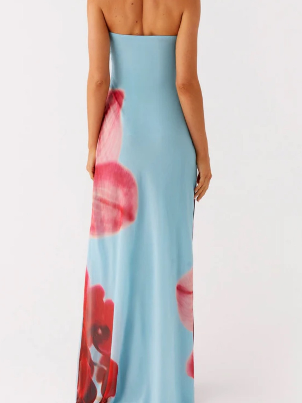 Peppermayo Strapless Amelle Maxi Dress - Turquoise Bloom - Picture 3 of 10